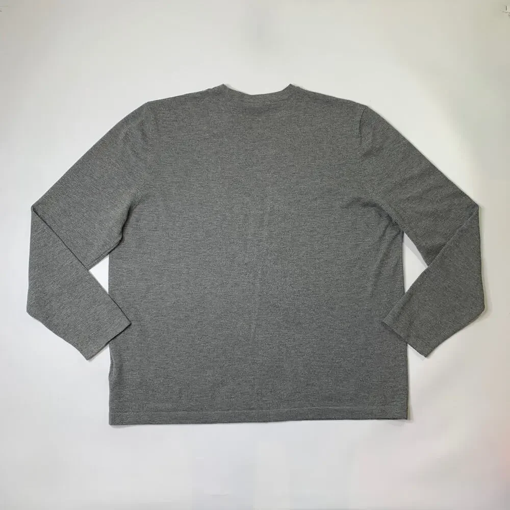The North Face Shirt Mens 2XL XXL Gray Wool Blend Crew Neck Standalone Tee